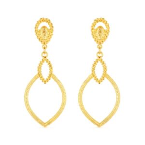 Brinco Dourado Luxo Gota de Gala