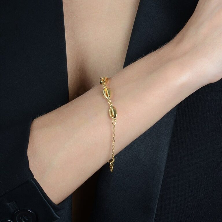 Pulseira Dourada de Búzios - Imagem 2